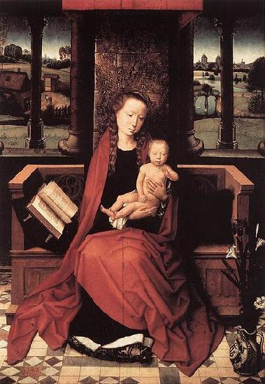 Hans Memling Virgin and Child Enthroned France oil painting art